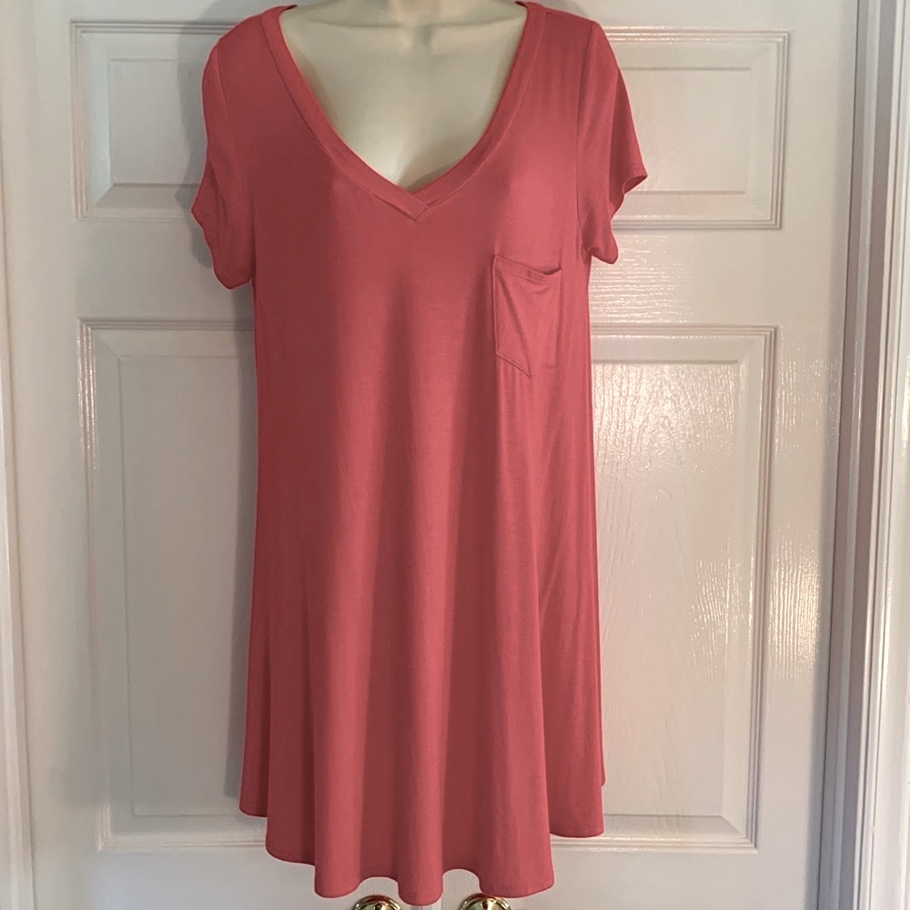 Pink Tunic Top Wanna B top sz M